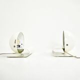 Paire de Lampes Bugia blanches de Giuseppe Cormio pour IGuzzini, 1970s