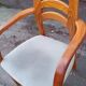Scandinavian armchair in solid wood with armrests – 1990s