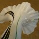 Murano scalloped colored glass decanter