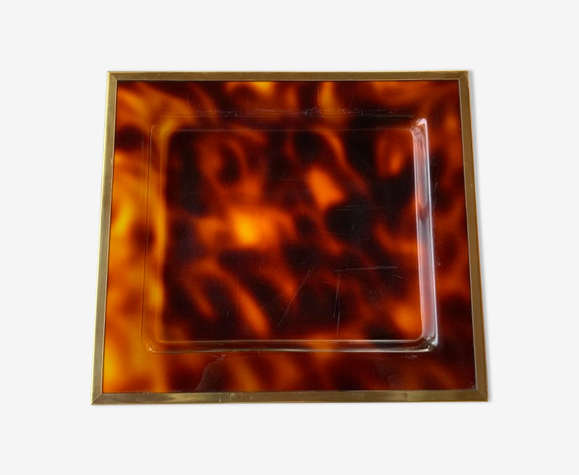Vintage Service Tray Tortoiseshell Effect Plexiglass Circa 70 S Selency Vintage Service Tray Tortoiseshell Effect Plexiglass Circa 70 S Selency