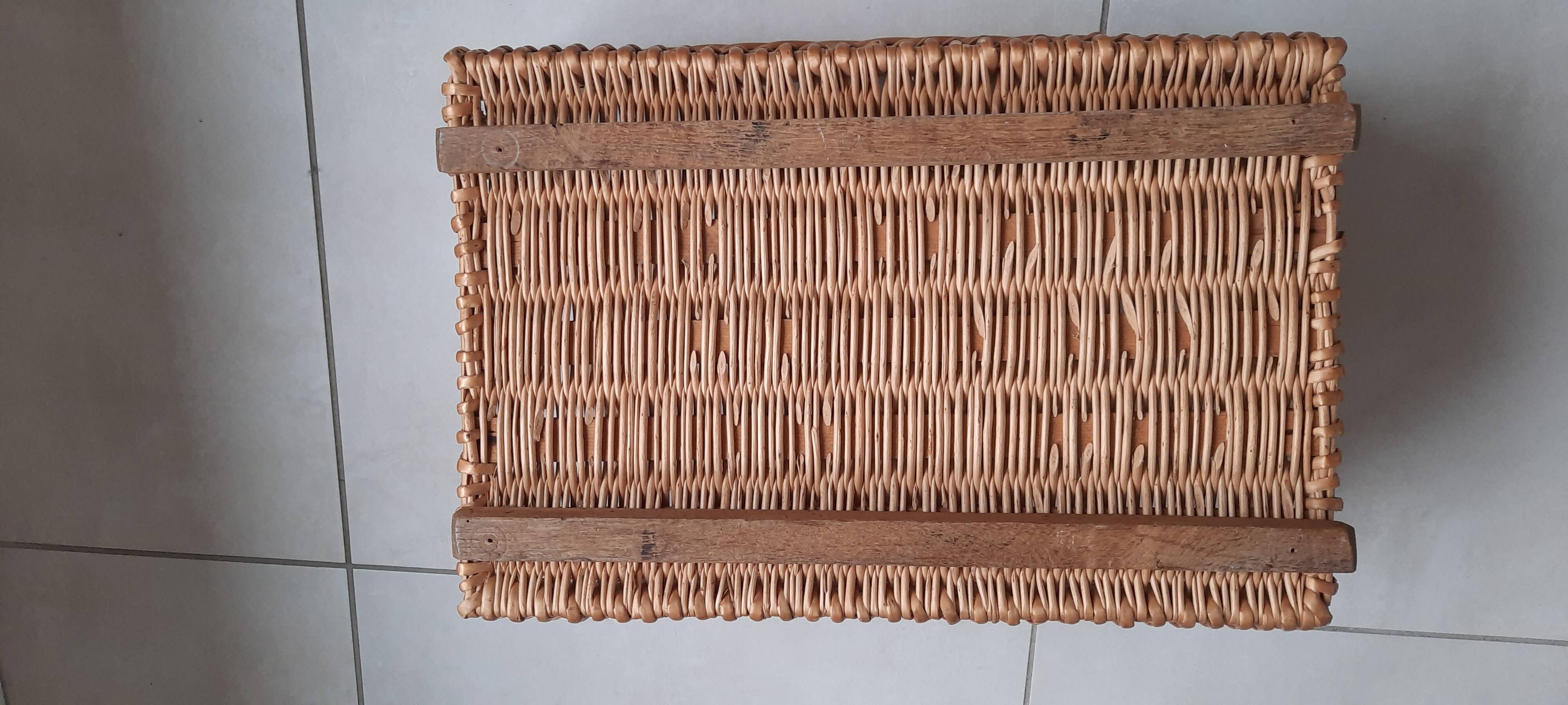 Large old laundry basket