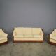 Wooden sofa and armchairs by Mobil Girgi, 70s. Set of 3