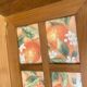 Plateau de service rectangulaire vintage en bois massif 4 compartiments