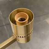 Swedish brass wall sconces from the mid-century by Hans-Agne Jakobsson for Hans-Agne Jakobsson Ab, Markaryd, 1960s, set of 2.