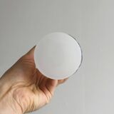 Pair of antique white opaline vases