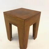 Vintage 1970s side table in minimalist wood