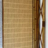 Vintage rattan and bamboo toy chest