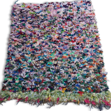 Boucherouite authentic hand made wool rug