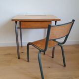 Vintage school desk and chair