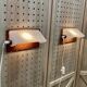 Pair of modular wall lights Scandinavian design 1950.