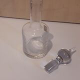 Portieux engraved glass liquor decanter with pretty cap