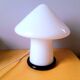 Vintage white Murano blown glass mushroom lamp