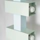 Pair of illuminated totems in lacquered steel, Italy, 1990