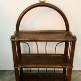 Rattan wall shelf