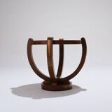 Wooden pedestal table, art deco, 1930s