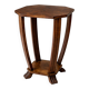 Art Deco side table in wood – sculptural base