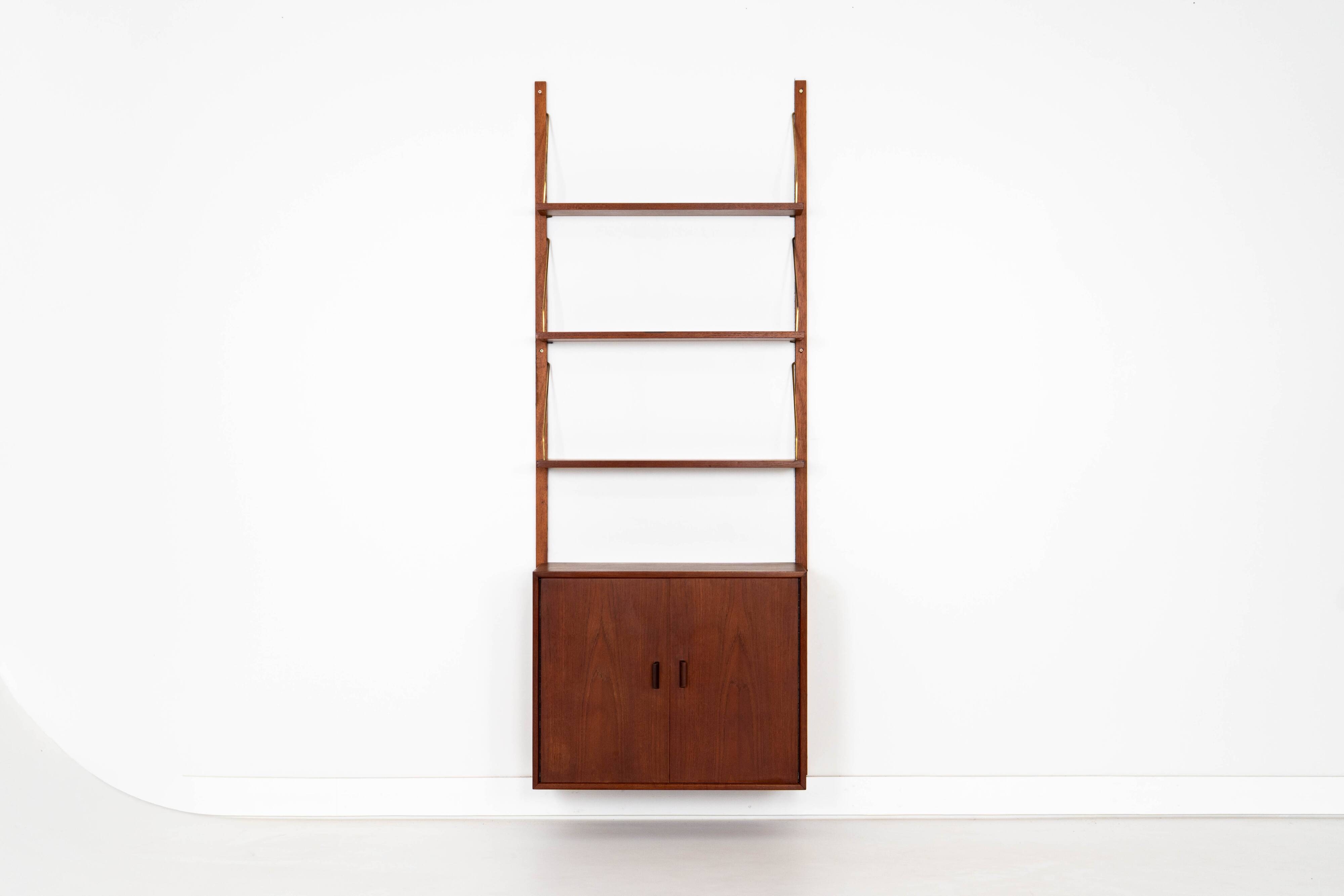 Teak modular shelving unit, Danish design, 1960s, made in Denmark