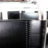 Set of 6 MR10 chairs in black leather