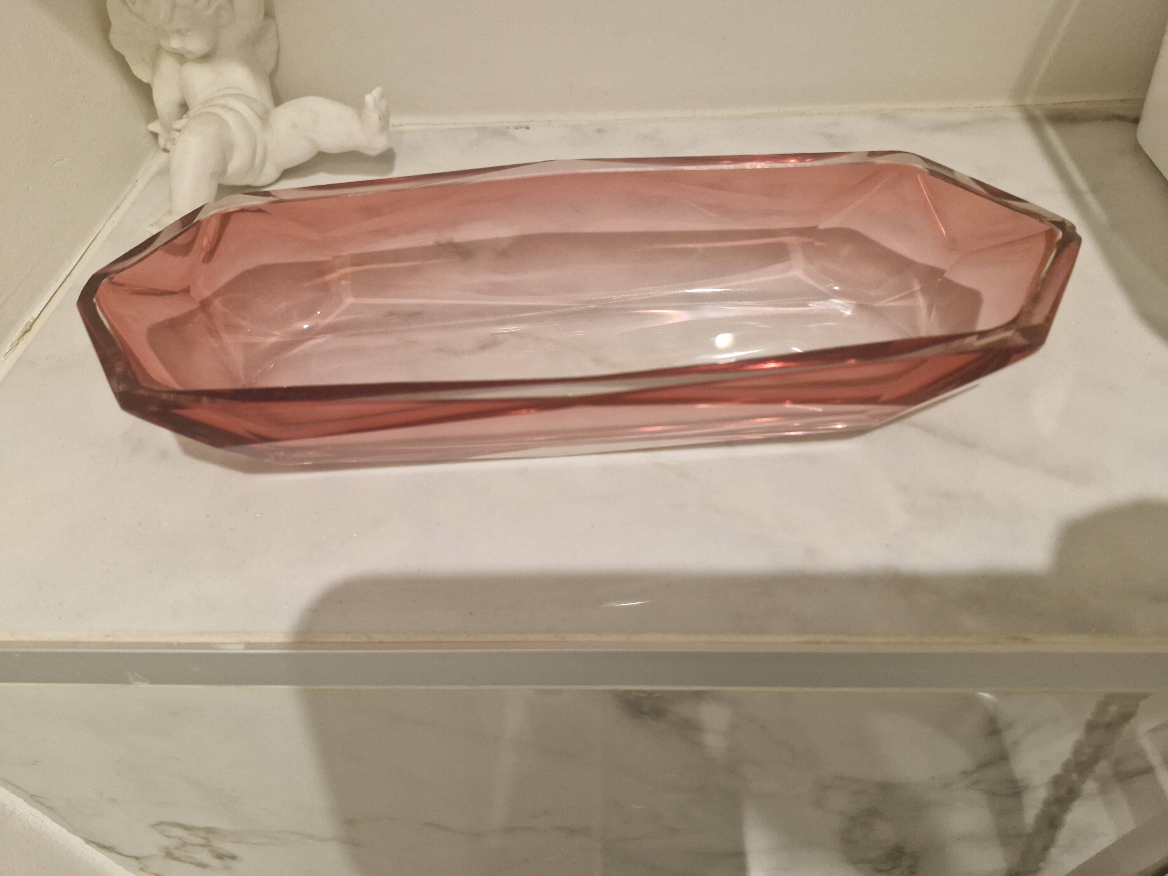 Flacons en cristal rose
