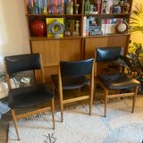 Series of 3 Scandinavian chairs