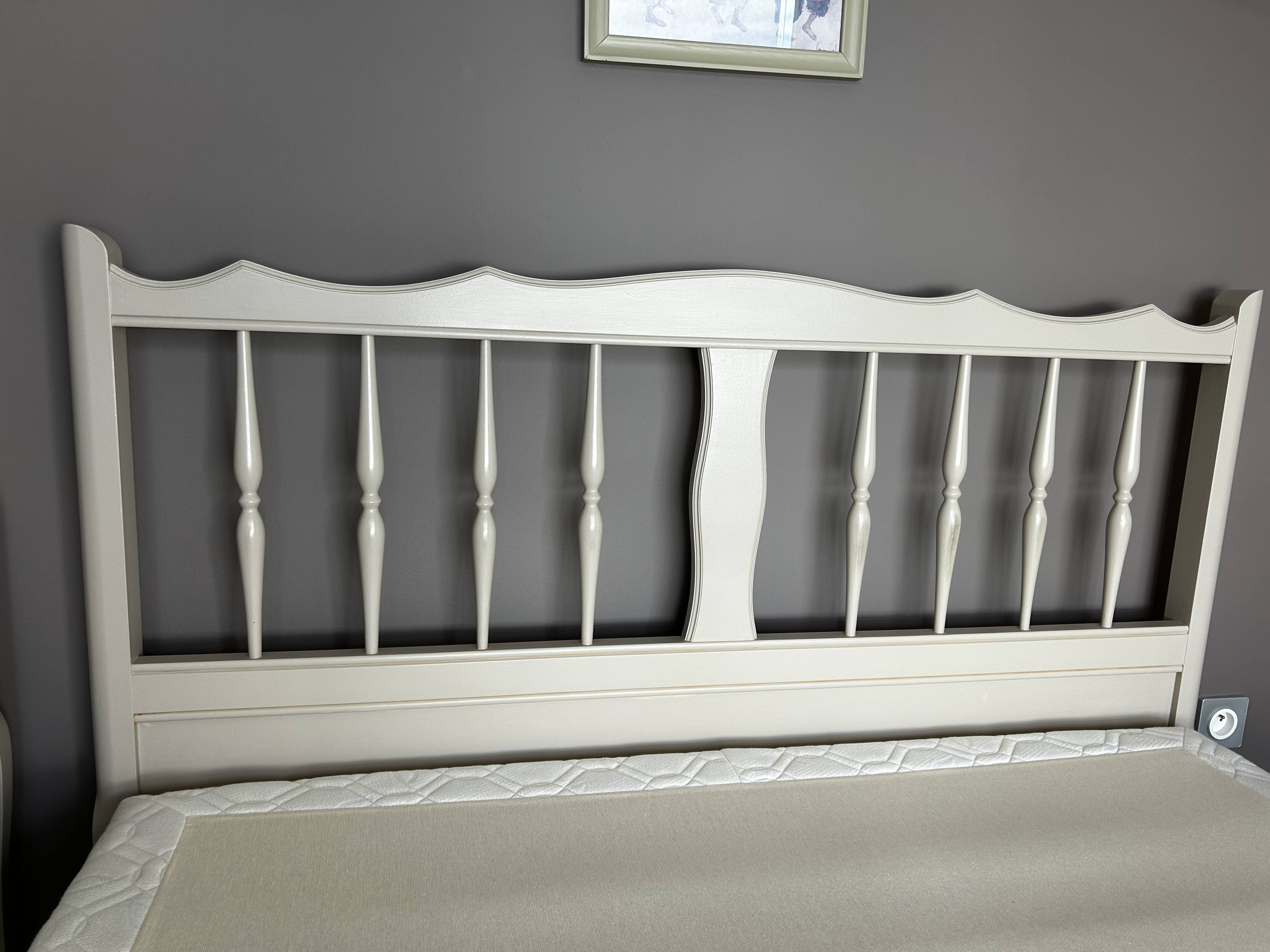 140x190 cherry wood bed frame reimagined