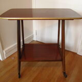 Table desserte TV sur roulettes (70's)