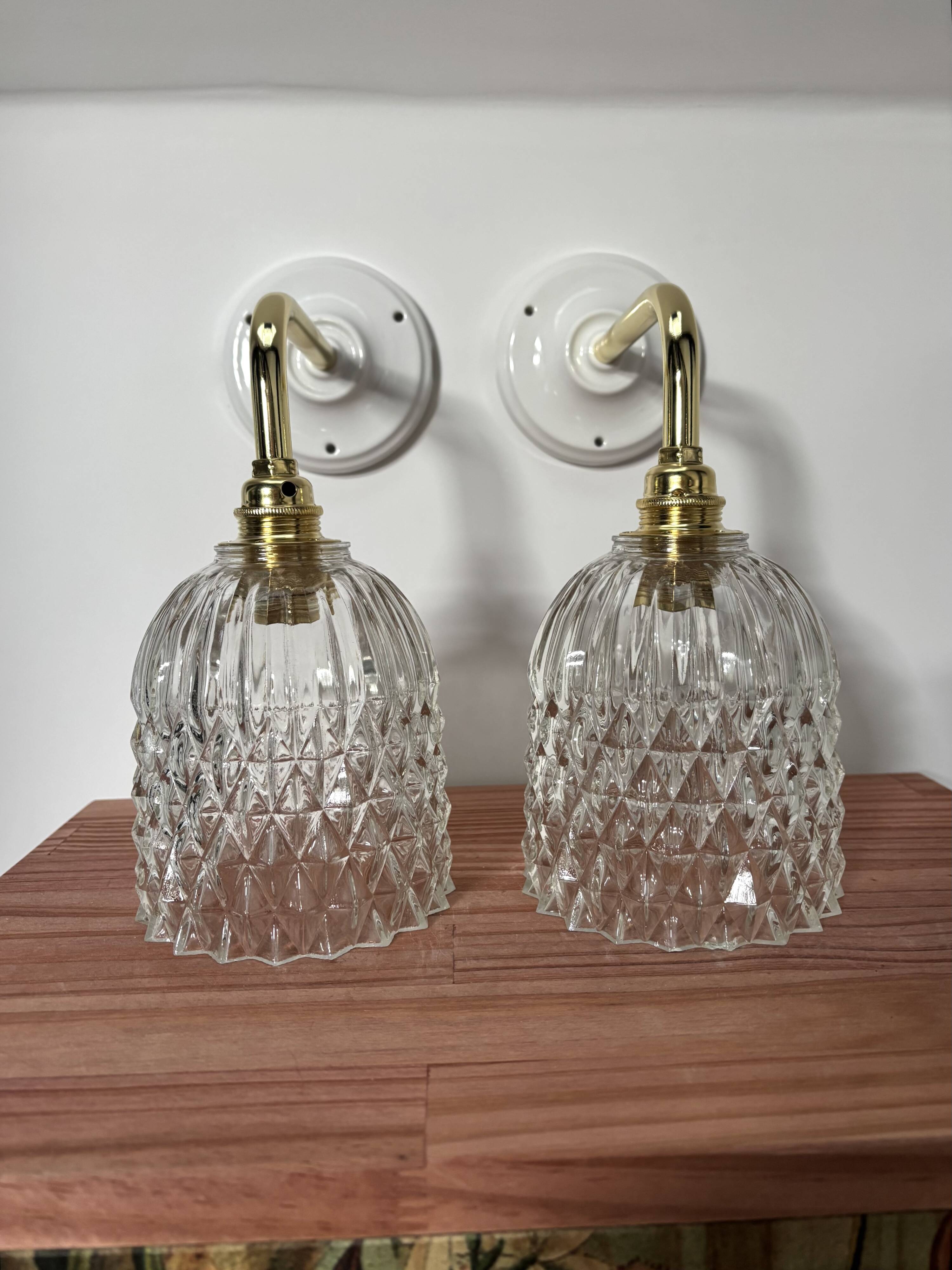 Pair of vintage wall sconces