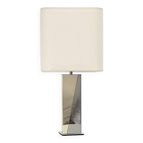 Lampe chrome et métal doré