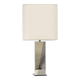 Lampe chrome et métal doré