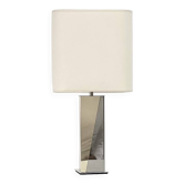 Lampe chrome et métal doré