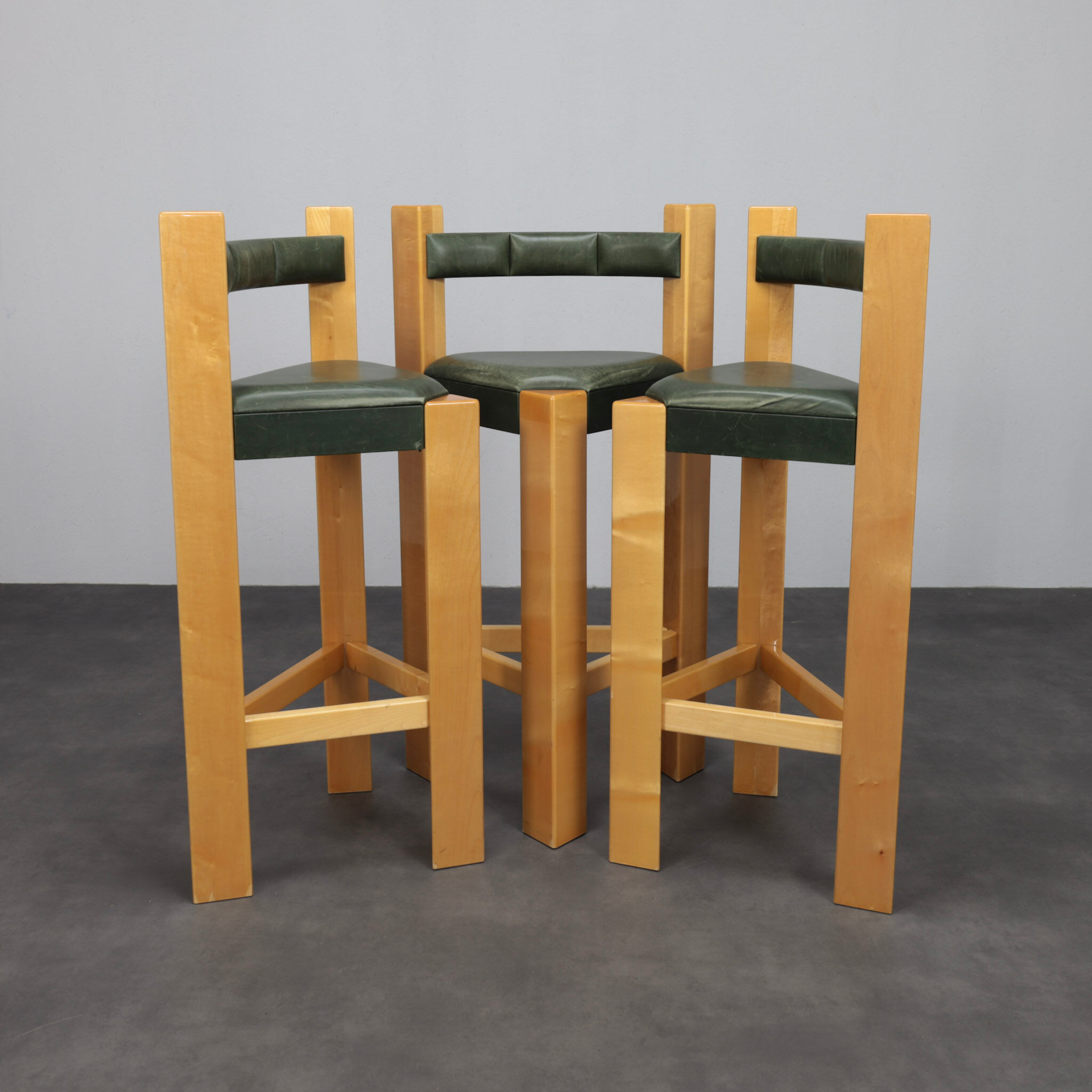 Unique Postmodern Barstools (Set of Three), 1990s
