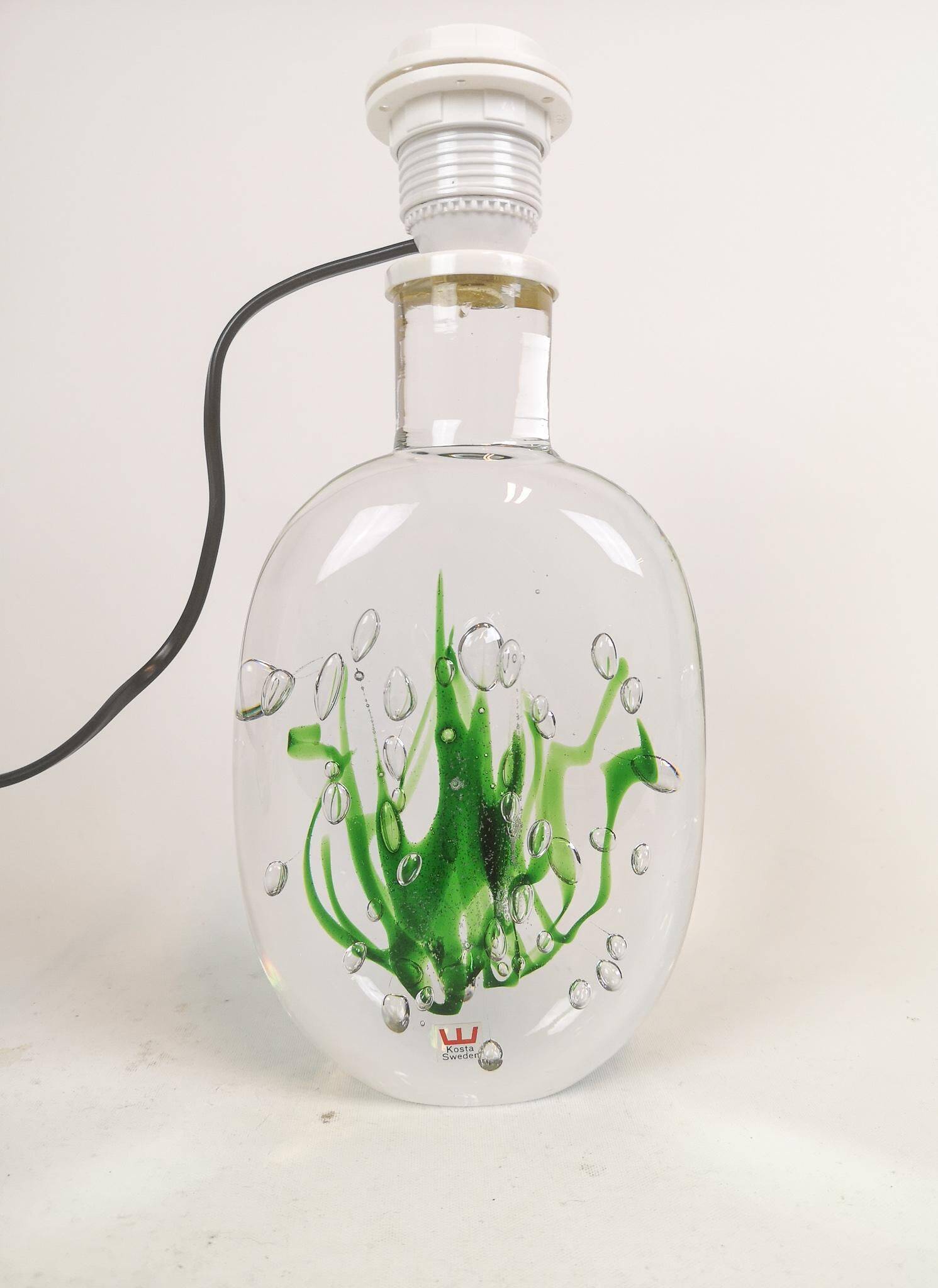 Mid-century table lamp "Seaweed" Kosta Vicke Lindstrand, 1950s, Sweden