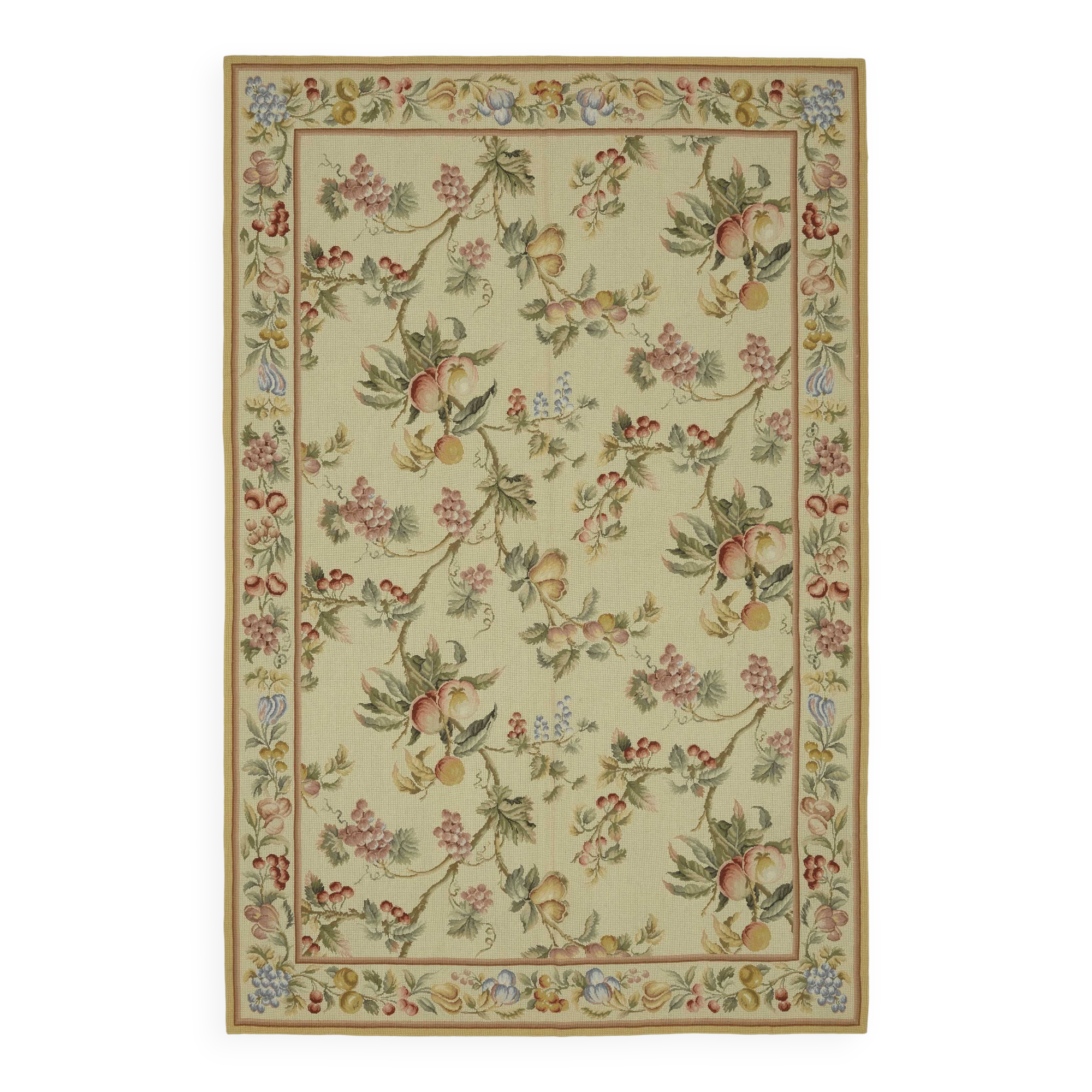 Handmade Vintage Flatweave Needlepoint Kilim 185 cm x 280 cm