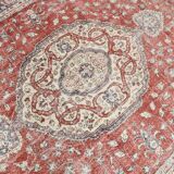 Red & Cream Vintage Persian Rug, 243x328Cm