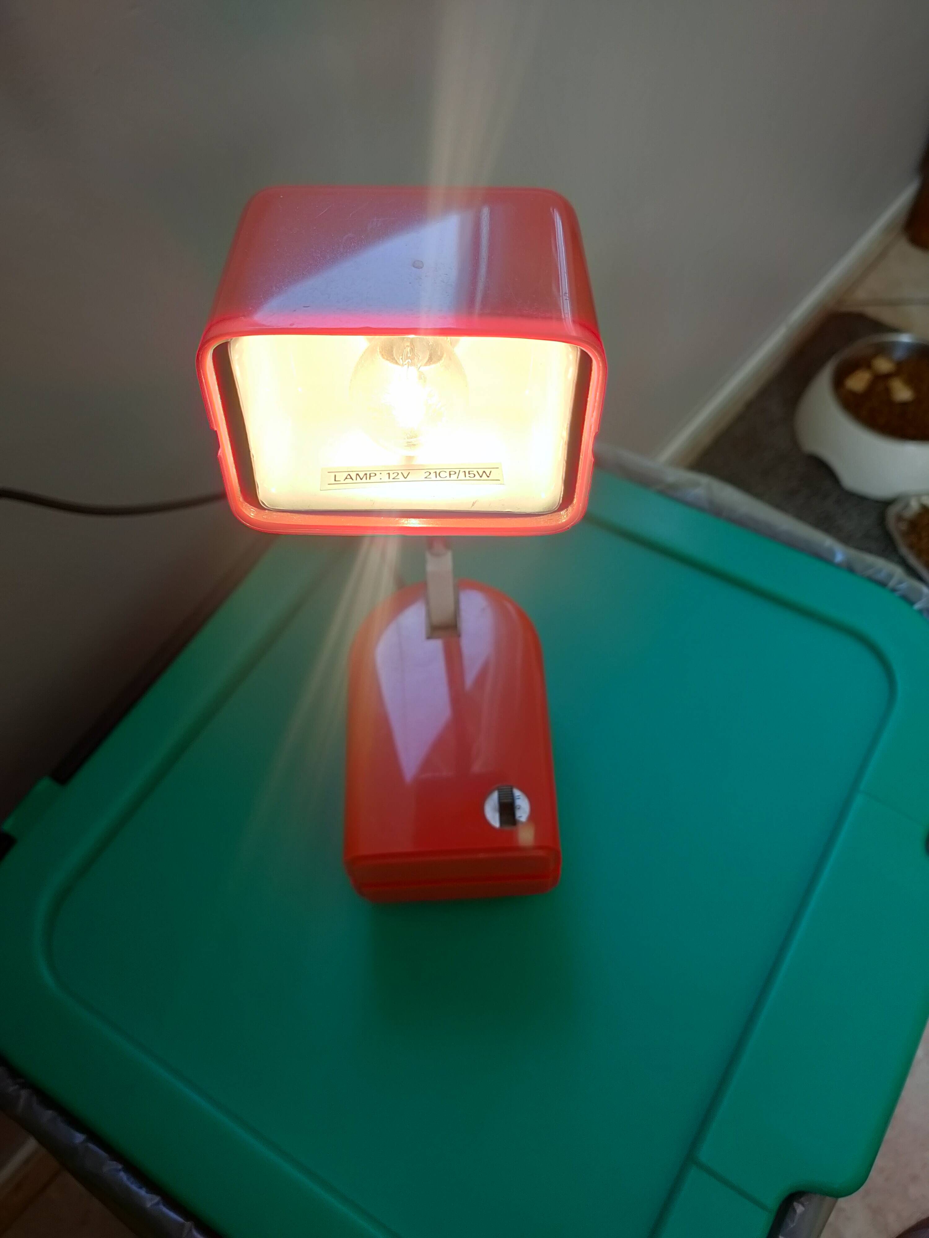 Vintage telescopic desk lamp