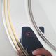 Alessi Ettore Sottsass / Serving plate stainless steel 18/10 and gold NG5100