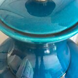 Vintage cracked ceramic lamp