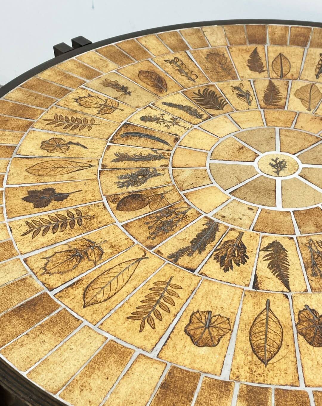 Table basse Herbier, Roger Carpon, Vallauris, France, 1970