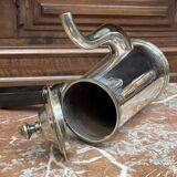 Napoleon III chocolate pot, late 19th century, in silver-plated metal