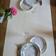 Assiettes à salade en croissant faience anglaise