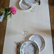 Salad plates in croissant English earthenware