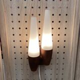 Double opaline applique 1950 "scandinavian design".