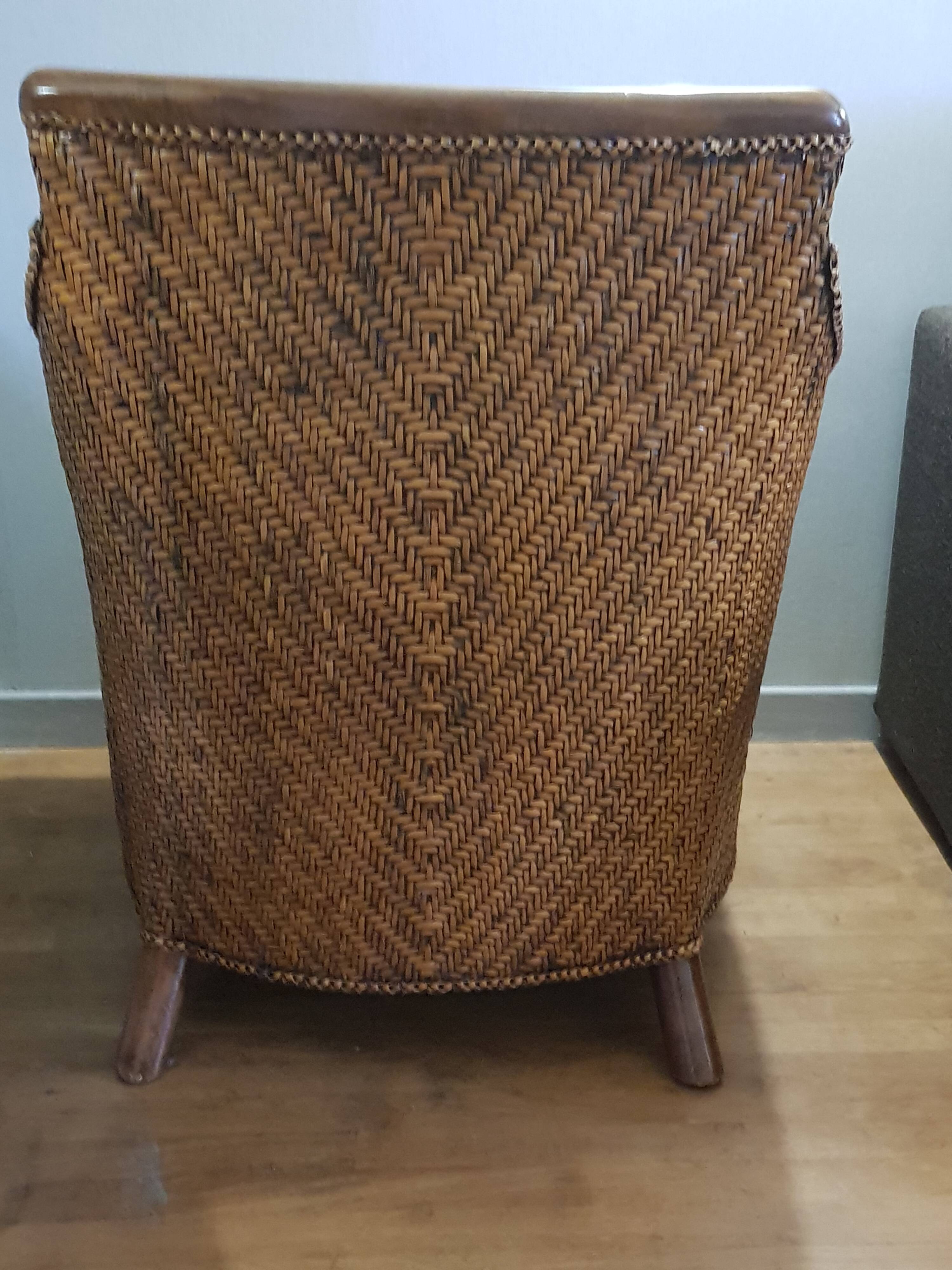 Braids colonial type armchairs