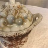 Opaline sugar bowl