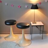 Lot of 2 tulip foot stools