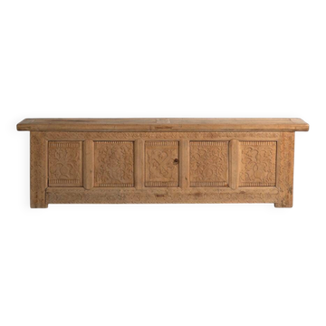 Antique enfilade carved from fir wood – China, circa 1930