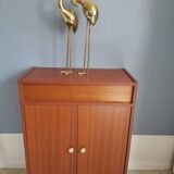 Vintage Shoe cabinet with storage locker on top
