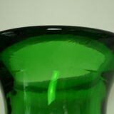 Vase de sol en verre épais Italie vintage