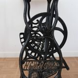 Living room console with sewing machine foot