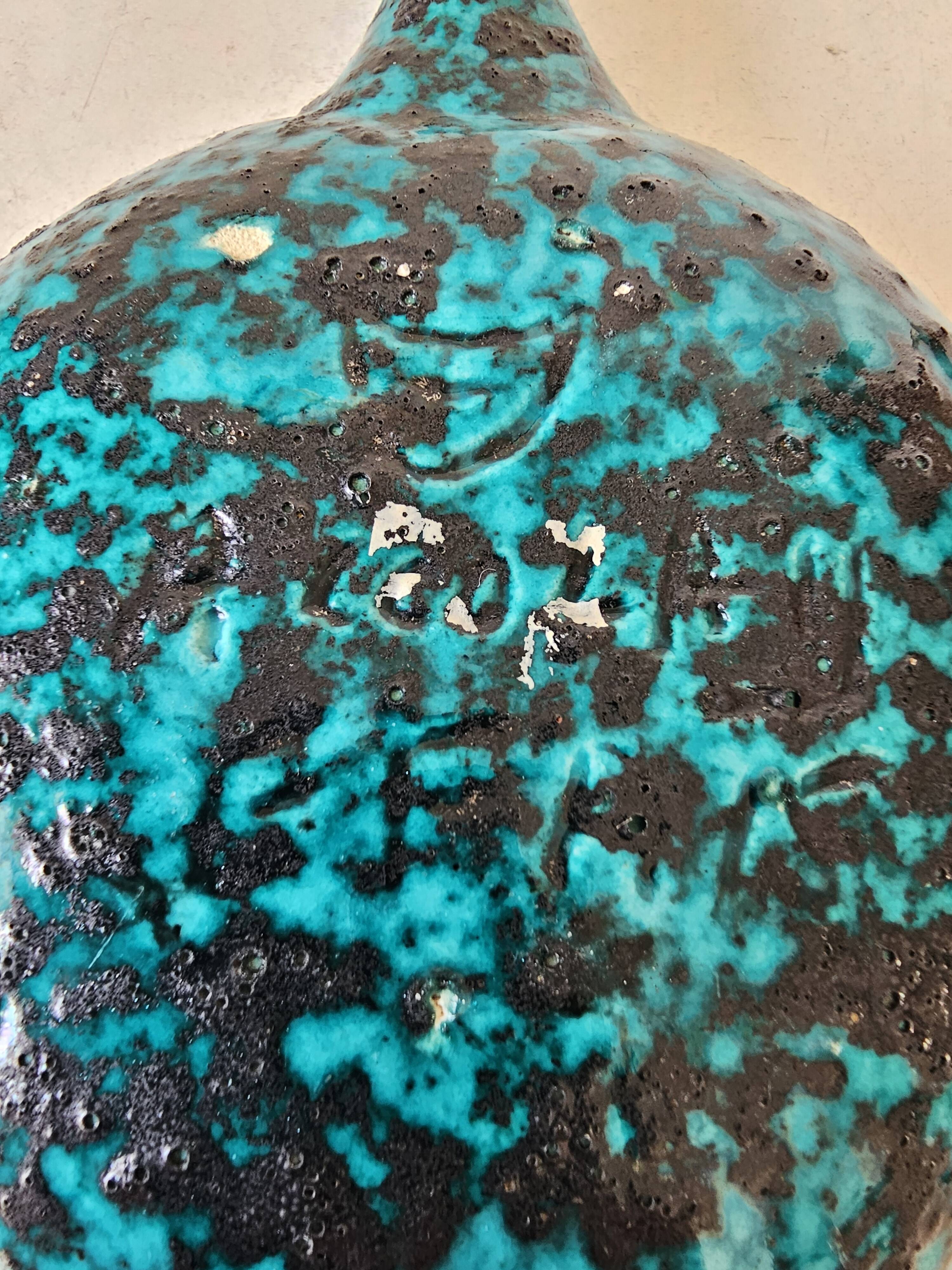Ceramic enamelled bowl Signed Accolay - 60s